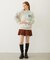 FLOWER LOGO CHENILLE EMBROIDERY SWEAT TOP