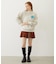 FLOWER LOGO CHENILLE EMBROIDERY SWEAT TOP