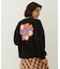 FLOWER LOGO CHENILLE EMBROIDERY SWEAT TOP