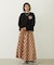 FLOWER LOGO CHENILLE EMBROIDERY SWEAT TOP