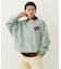 FLOWER LOGO CHENILLE EMBROIDERY SWEAT TOP