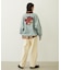 FLOWER LOGO CHENILLE EMBROIDERY SWEAT TOP