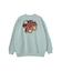 FLOWER LOGO CHENILLE EMBROIDERY SWEAT TOP