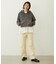 HEART MOTIF FADED CROPPED ZIP UP HOODIE