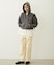 HEART MOTIF FADED CROPPED ZIP UP HOODIE