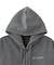 HEART MOTIF FADED CROPPED ZIP UP HOODIE