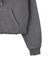 HEART MOTIF FADED CROPPED ZIP UP HOODIE