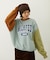 COLOR BLOCK SWEAT TOP