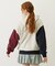 COLOR BLOCK SWEAT HOODIE