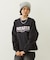 BLOOMING FLOWER EMBROIDERY SWEAT TOP