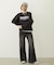 BLOOMING FLOWER EMBROIDERY SWEAT TOP