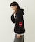 HEART ELBOW PATCH SWEAT HOODIE