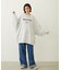 STENCIL AND BAR LOGO BIG SWEAT TOP