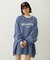 STENCIL AND BAR LOGO BIG SWEAT TOP