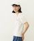 CHERRY PATTERN WAFFLE PUFF SLEEVES TOP
