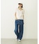 CHERRY PATTERN WAFFLE PUFF SLEEVES TOP