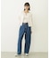 CHERRY PATTERN WAFFLE PUFF SLEEVES TOP