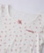 CHERRY PATTERN WAFFLE PUFF SLEEVES TOP
