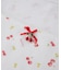 CHERRY PATTERN WAFFLE PUFF SLEEVES TOP