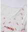 CHERRY PATTERN WAFFLE PUFF SLEEVES TOP