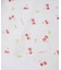 CHERRY PATTERN WAFFLE PUFF SLEEVES TOP