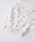 CHERRY PATTERN WAFFLE PUFF SLEEVES TOP
