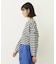 TUCK STRIPE L/S TOP