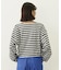 TUCK STRIPE L/S TOP