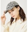BRUSHED CHECKERED LOGO CAP