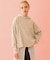 CHERRY PATTERN WAFFLE HOODIE TOP
