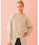 CHERRY PATTERN WAFFLE HOODIE TOP