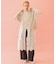 CHERRY PATTERN WAFFLE HOODIE TOP