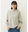 CHERRY PATTERN WAFFLE HOODIE TOP