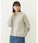 CHERRY PATTERN WAFFLE HOODIE TOP