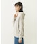CHERRY PATTERN WAFFLE HOODIE TOP