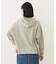 CHERRY PATTERN WAFFLE HOODIE TOP