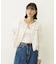 CHERRY PATTERN WAFFLE CARDIGAN