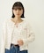 CHERRY PATTERN WAFFLE CARDIGAN