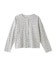 CHERRY PATTERN WAFFLE CARDIGAN
