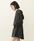 VOLUME SLEEVE HOODED BLOUSE
