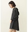 VOLUME SLEEVE HOODED BLOUSE