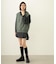 VOLUME SLEEVE HOODED BLOUSE
