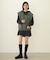 VOLUME SLEEVE HOODED BLOUSE