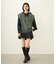 VOLUME SLEEVE HOODED BLOUSE