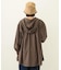 VOLUME SLEEVE HOODED BLOUSE