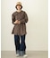 VOLUME SLEEVE HOODED BLOUSE
