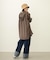 VOLUME SLEEVE HOODED BLOUSE
