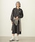 VOLUME SLEEVE HOODED BLOUSE