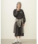 VOLUME SLEEVE HOODED BLOUSE