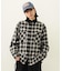 HEART ELBOW PATCH PLAID SHIRT